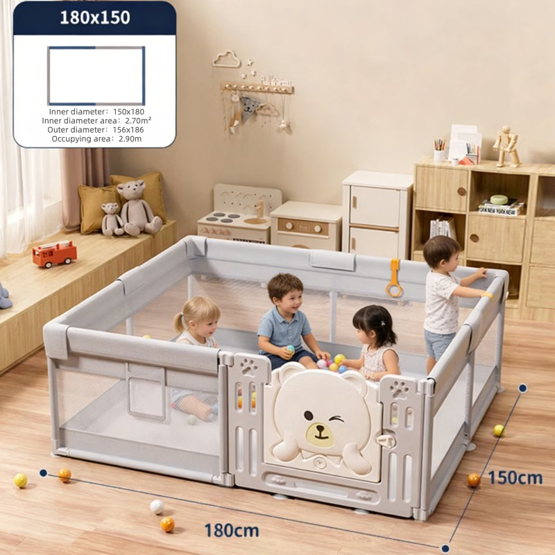 Kids Outdoor Fence - IMBABY 180x150cm Playpen Bayi Pagar Bermain