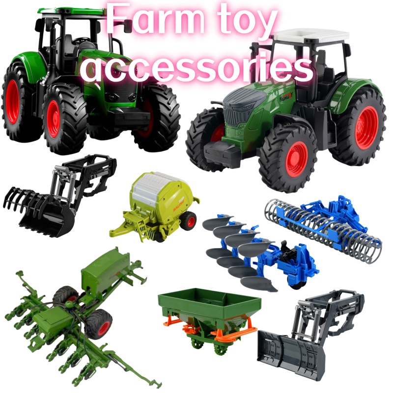 Kids Outdoor Activity Set - Traktor Pertanian Inersia 1:24 dengan Aksesoris