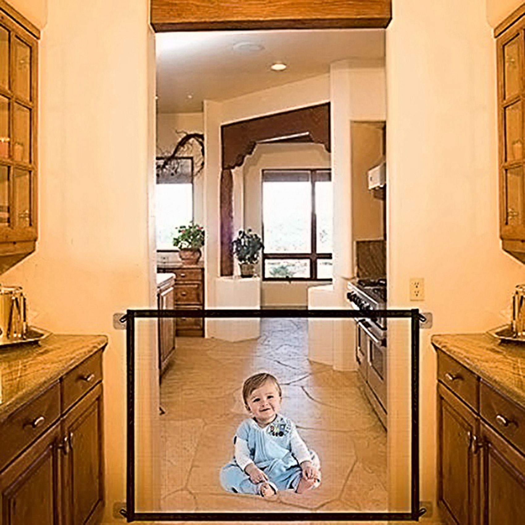 Kids Outdoor Fence - FBIL-2X Gerbang Ajaib Portabel Lipat Berjaring,