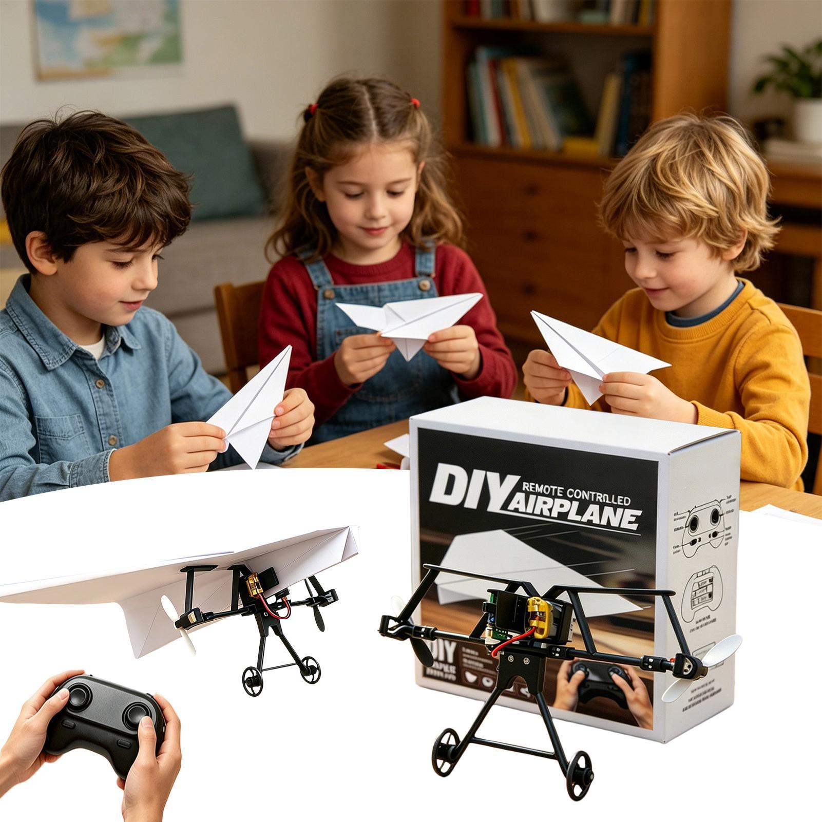 Kids Outdoor Activity Set - Kit Pesawat Kertas RC DIY Mainan