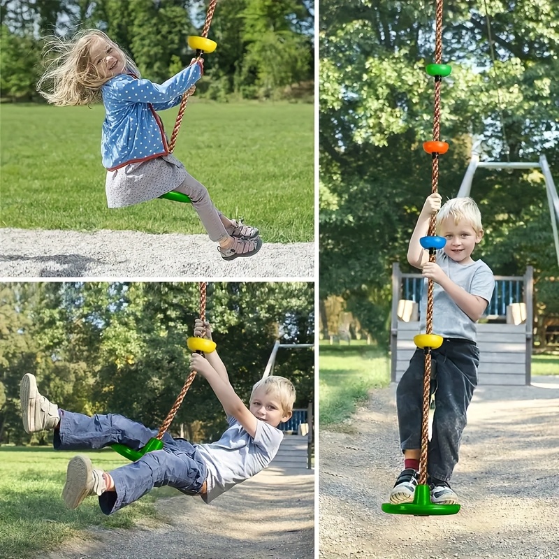 Kids Outdoor Yard Equipment - Ayunan Cakram 3-in-1 1 Paket, Ayunan