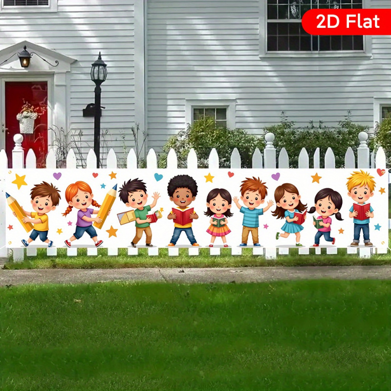Kids Outdoor Yard - VIKAMA Spanduk Halaman Kembali ke Sekolah