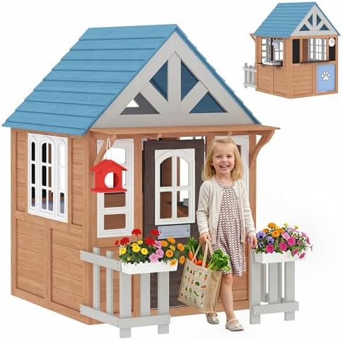 Kids Outdoor Fence - Rumah Bermain Anak dari Kayu dengan