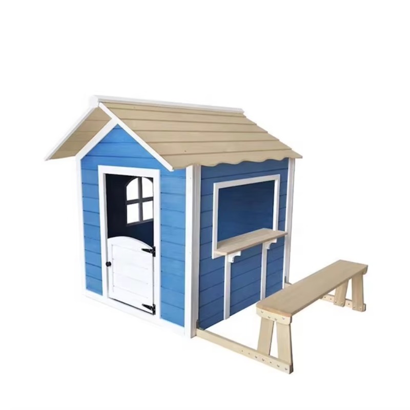Kids Outdoor Cubby House - Rumah Bermain Anak Kayu Modern untuk