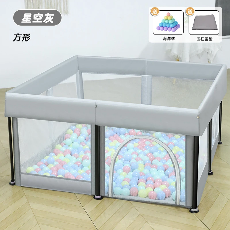 Kids Outdoor Fence - Playpen Bayi Lipat Tanpa Alat, Anti-jatuh,