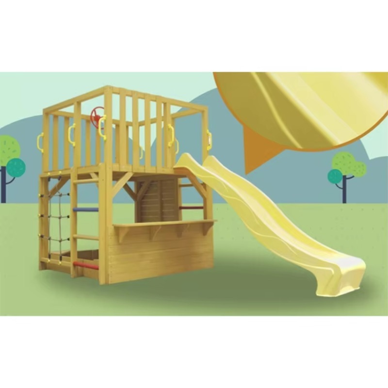 Kids Outdoor Cubby House - Rumah Kayu Anak untuk Luar Ruangan