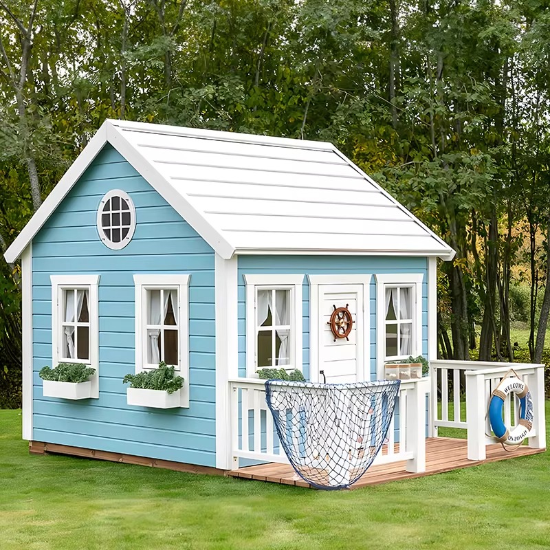 Kids Outdoor Cubby House - Rumah Mainan Anak Kayu untuk Taman