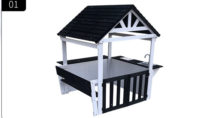 Rumah Kayu Taman Bermain Anak  - Kids Outdoor Cubby House ulasan dan harga