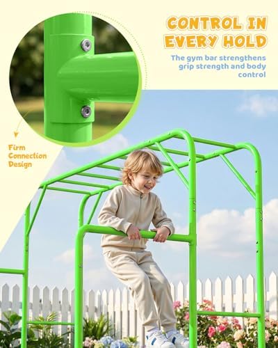 Set Permainan Monyet Bar Luar  - Kids Outdoor Monkey Bar Set ulasan dan harga