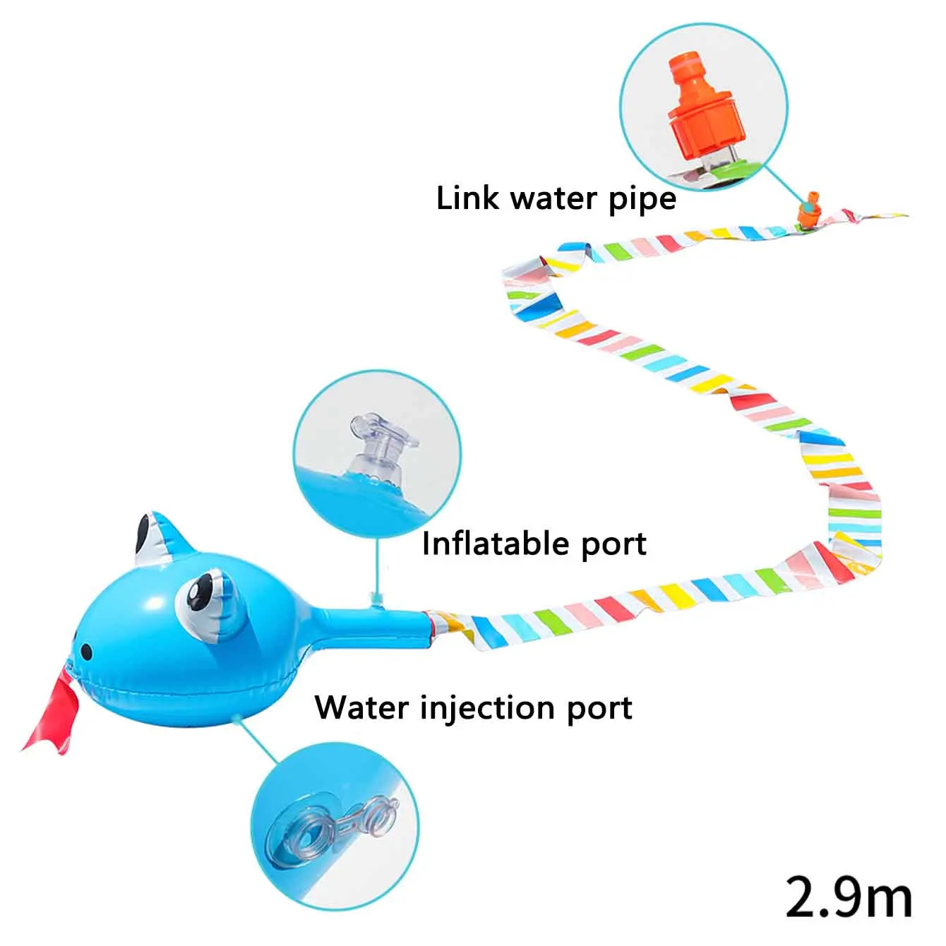 Mainan Ular Semprot Air Tiup 2 - Kids Outdoor Activity Set ulasan dan harga
