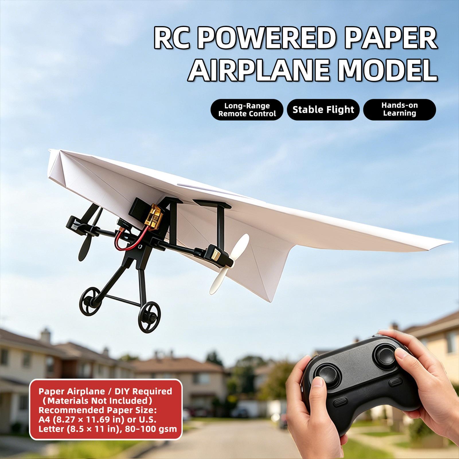 Kit Pesawat Kertas RC DIY Main - Kids Outdoor Activity Set ulasan dan harga