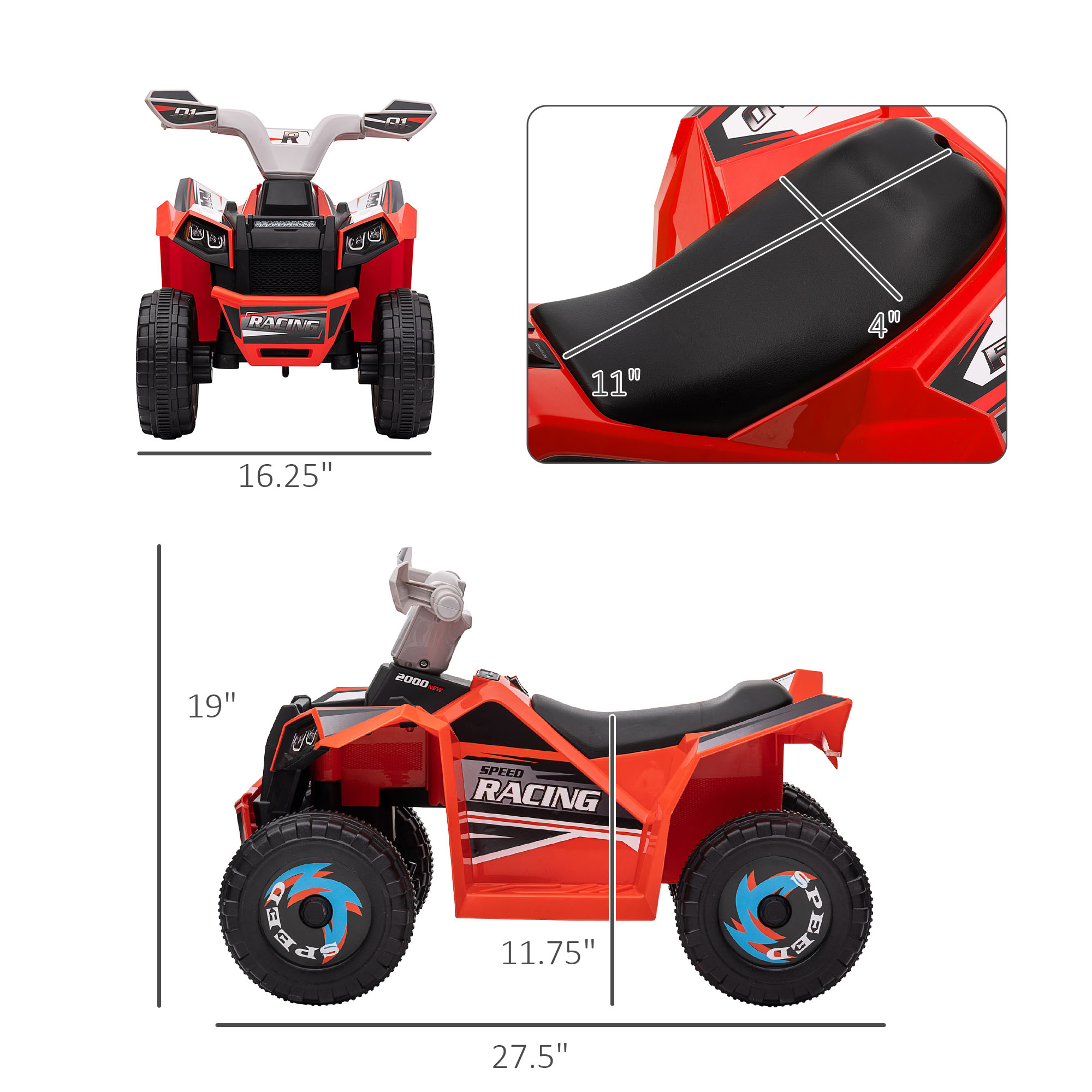 Mobil 6V dengan Desain Tahan L - Kids Outdoor Electric Car ulasan dan harga