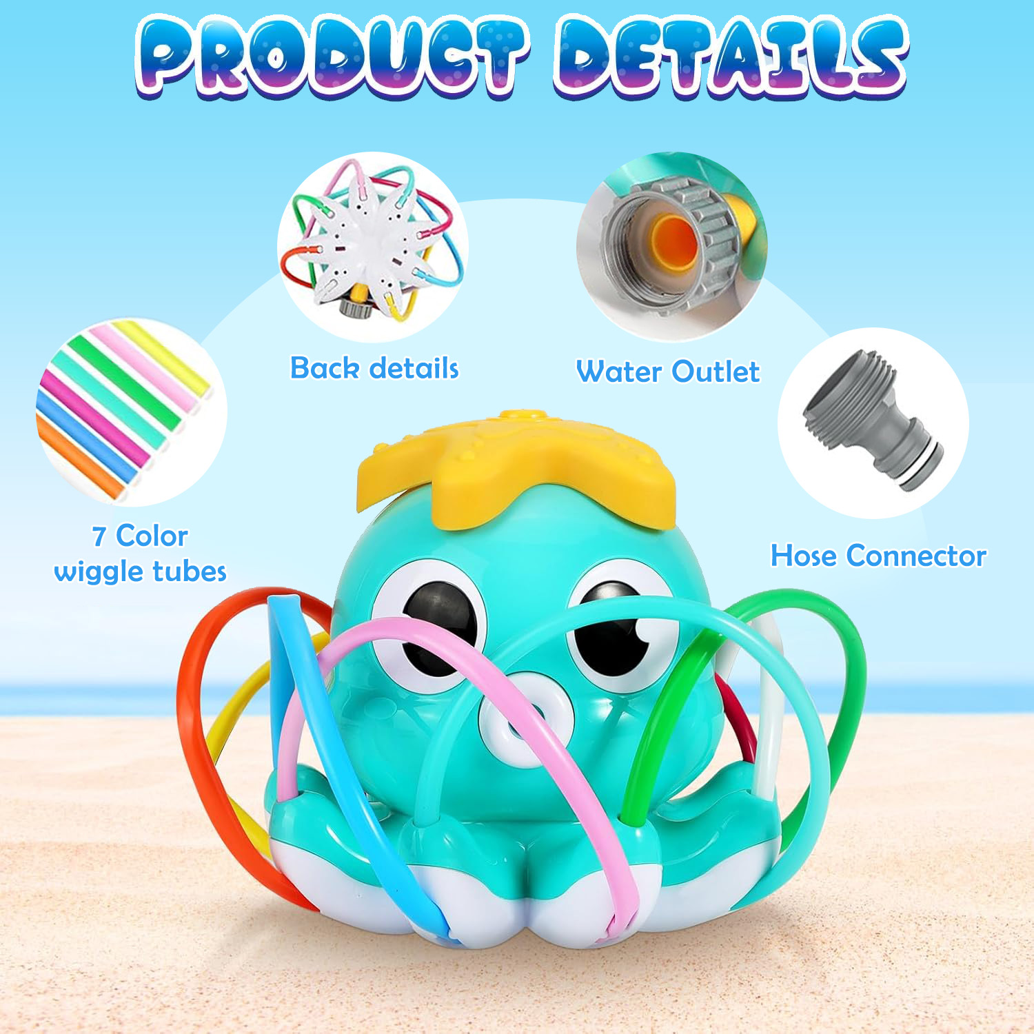 Mainan Semprotan Air Gurita un - Kids Outdoor Yard ulasan dan harga