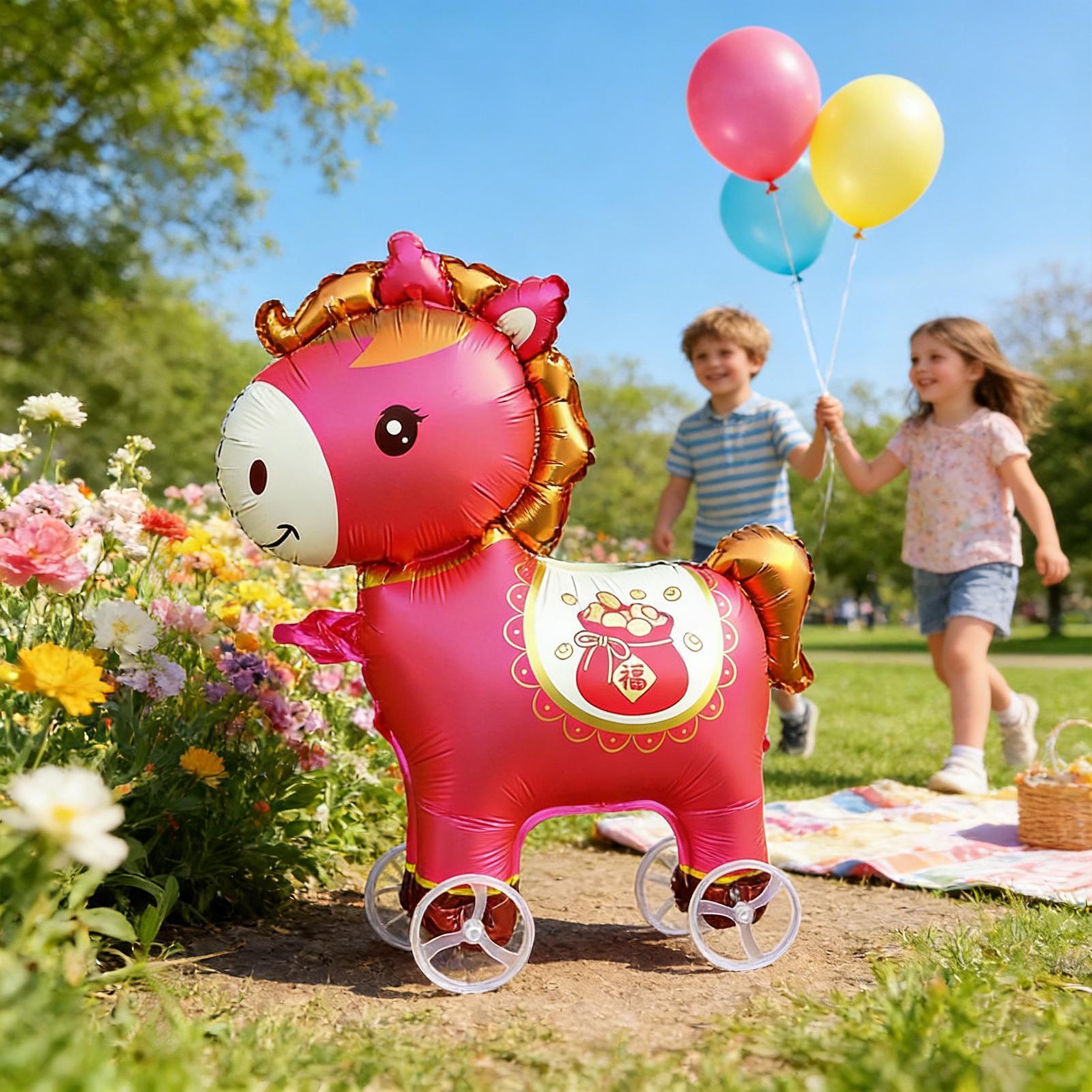 Balon Kuda Tiup Lucu Kartun de - Kids Outdoor Yard ulasan dan harga