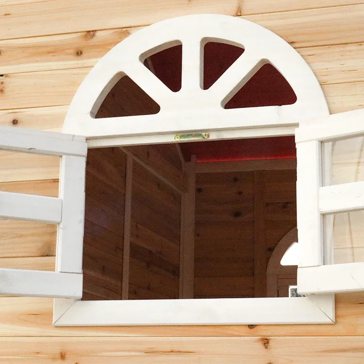 l Taman Bermain Kayu Luar Ruan - Kids Outdoor Cubby House ulasan dan harga