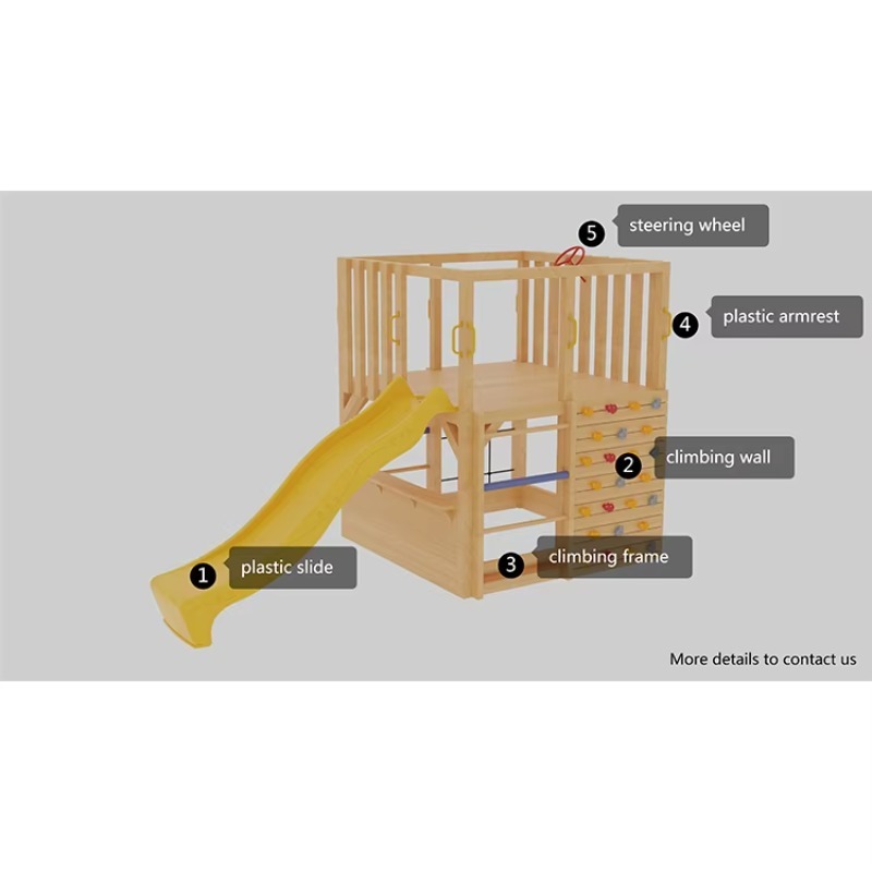 Rumah Kayu Anak untuk Luar Rua - Kids Outdoor Cubby House ulasan dan harga
